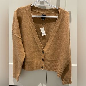 Camel toned Cropped Cardigan from Gap. XL. Super soft.